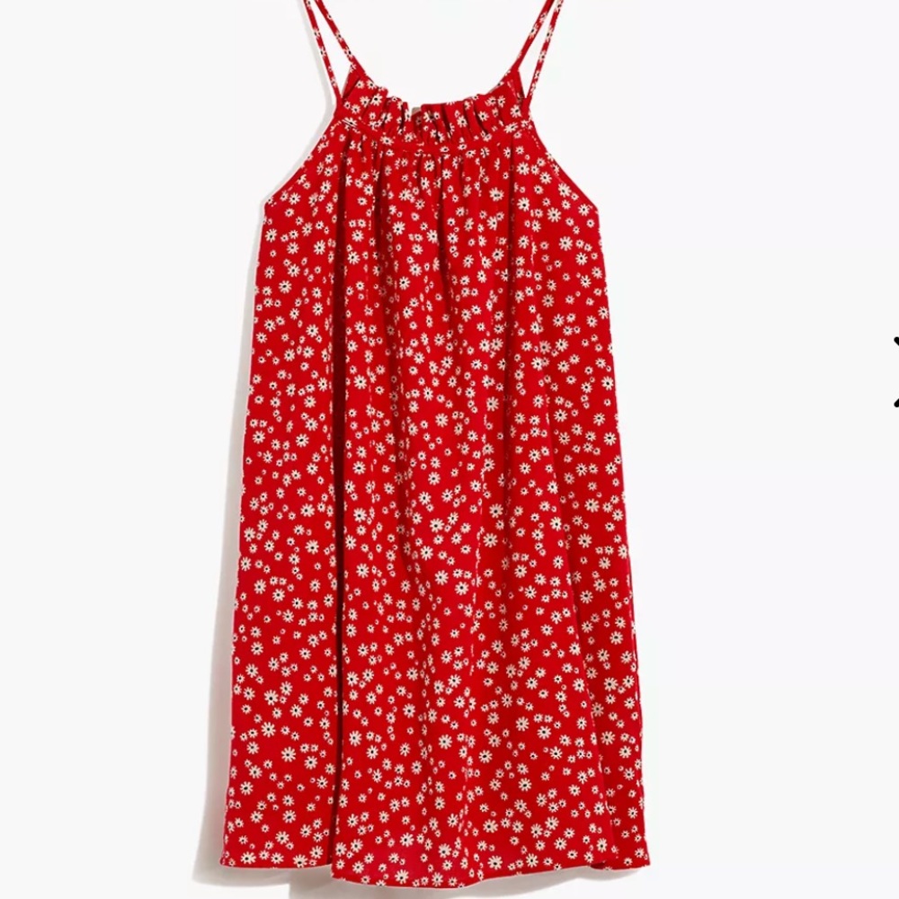 Madewell Ruffle-Neck Cover-Up Mini Dress - Picture 3 of 7